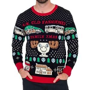 National Lampoon Christmas Vacation Men's Griswold Family Christmas Sweater XL